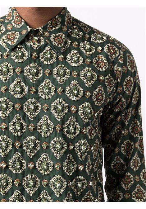 camicia fantasia con applicazioni DRIES VAN NOTEN | Camicia | CHAINEEMB3000605